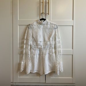 PrettyLittleThing / White Romper / 10